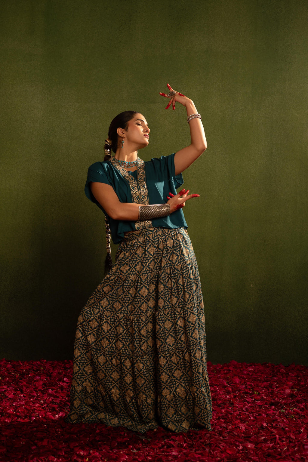 Juniper Virasat Printed Skirt Set - Distacart