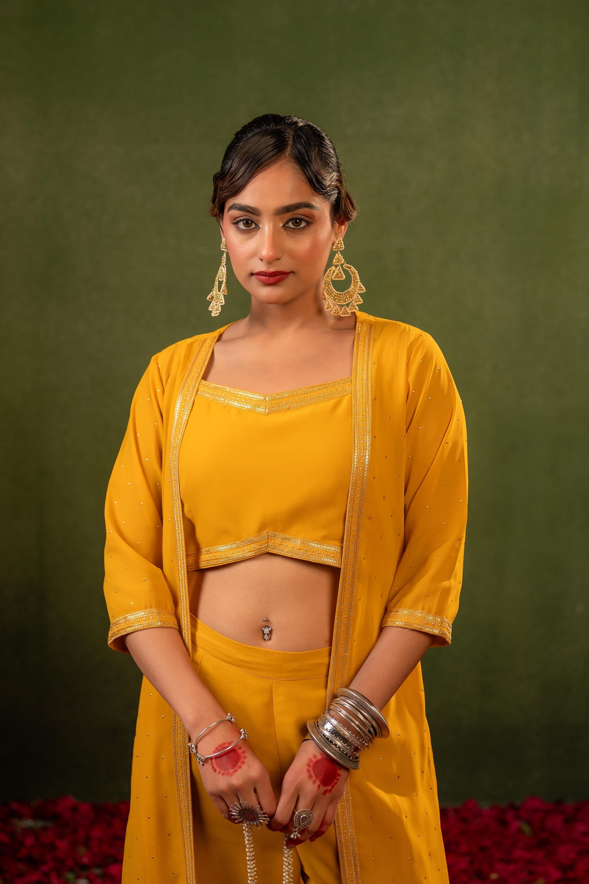 Juniper Mustard Aura Co-Ord Set - Distacart