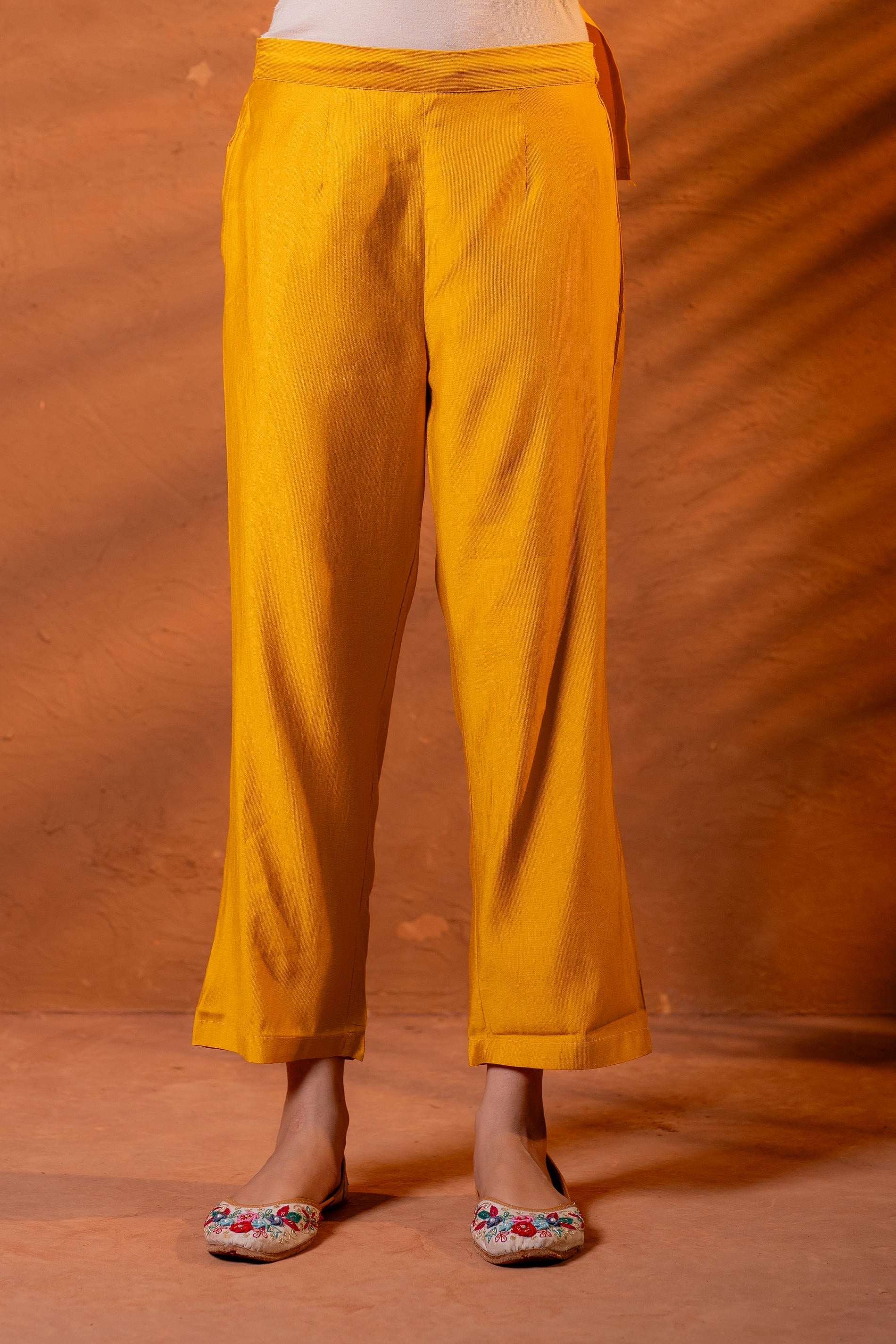 Juniper Mustard, Zari Embroidered Straight Kurta Set With Abstract Printed Dupatta - Distacart
