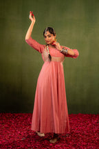 Juniper Gulnaar Riwaayat Pink Anarkali Dress - Distacart