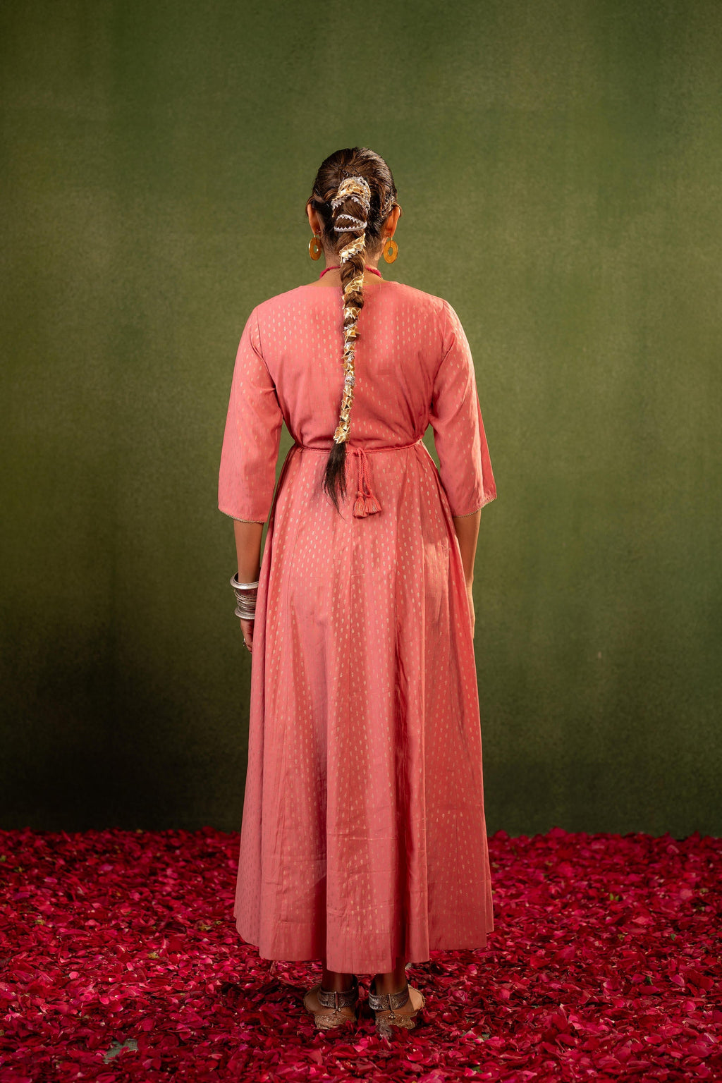 Juniper Gulnaar Riwaayat Pink Anarkali Dress - Distacart