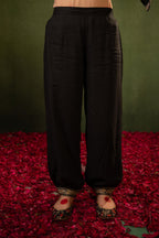 Juniper Black Heritage Embroidered Kurta Set - Distacart