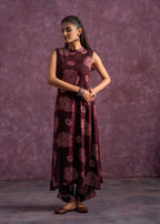 Juniper Women'S Purple Floral Printed Kurta With Pant Set - Distacart