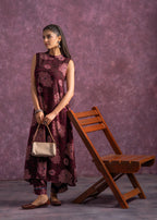 Juniper Women'S Purple Floral Printed Kurta With Pant Set - Distacart