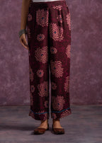 Juniper Women'S Purple Floral Printed Kurta With Pant Set - Distacart
