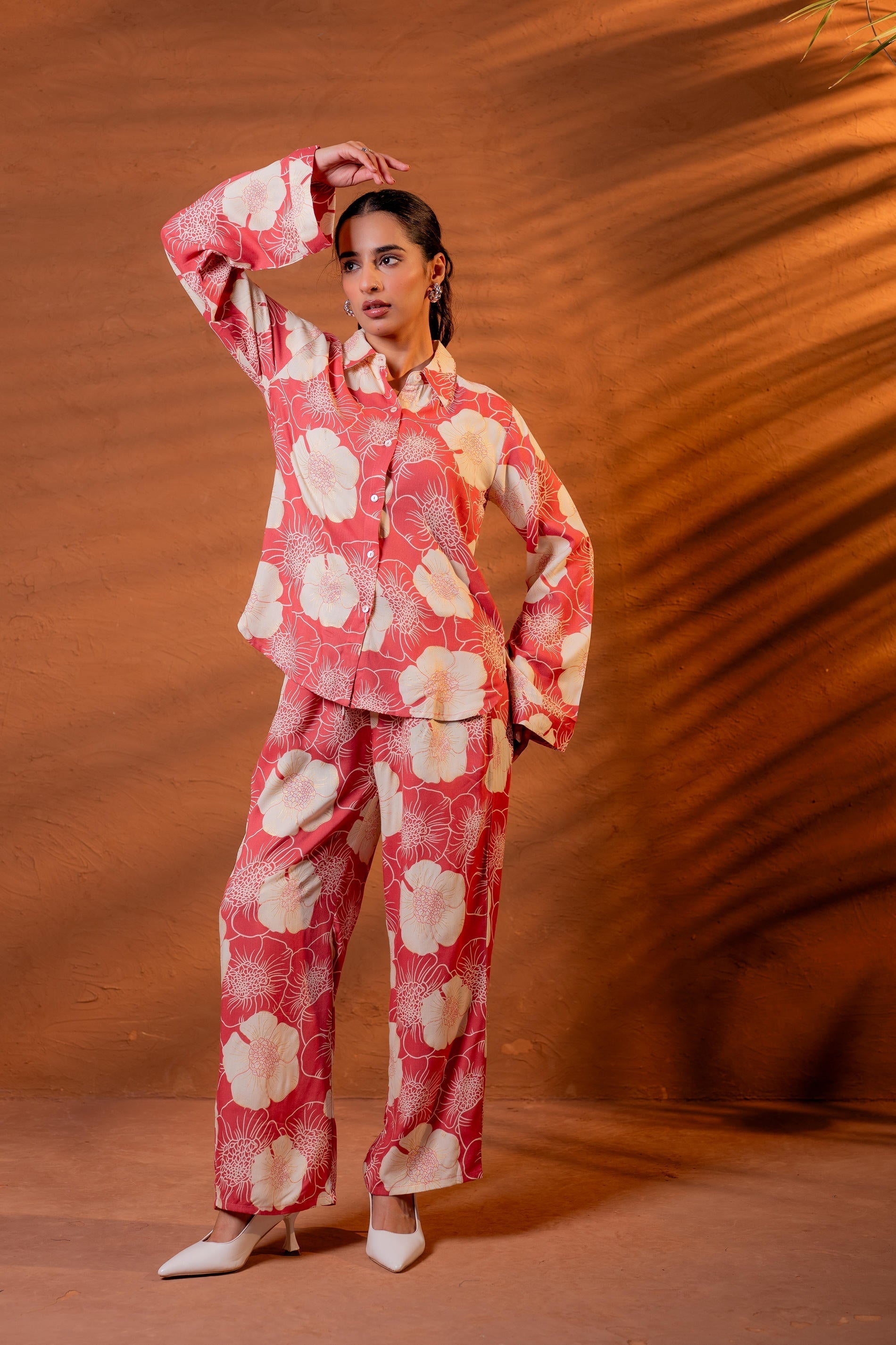 Juniper Women Relaxed Fit Floral Printed Co-Ord Set - Distacart