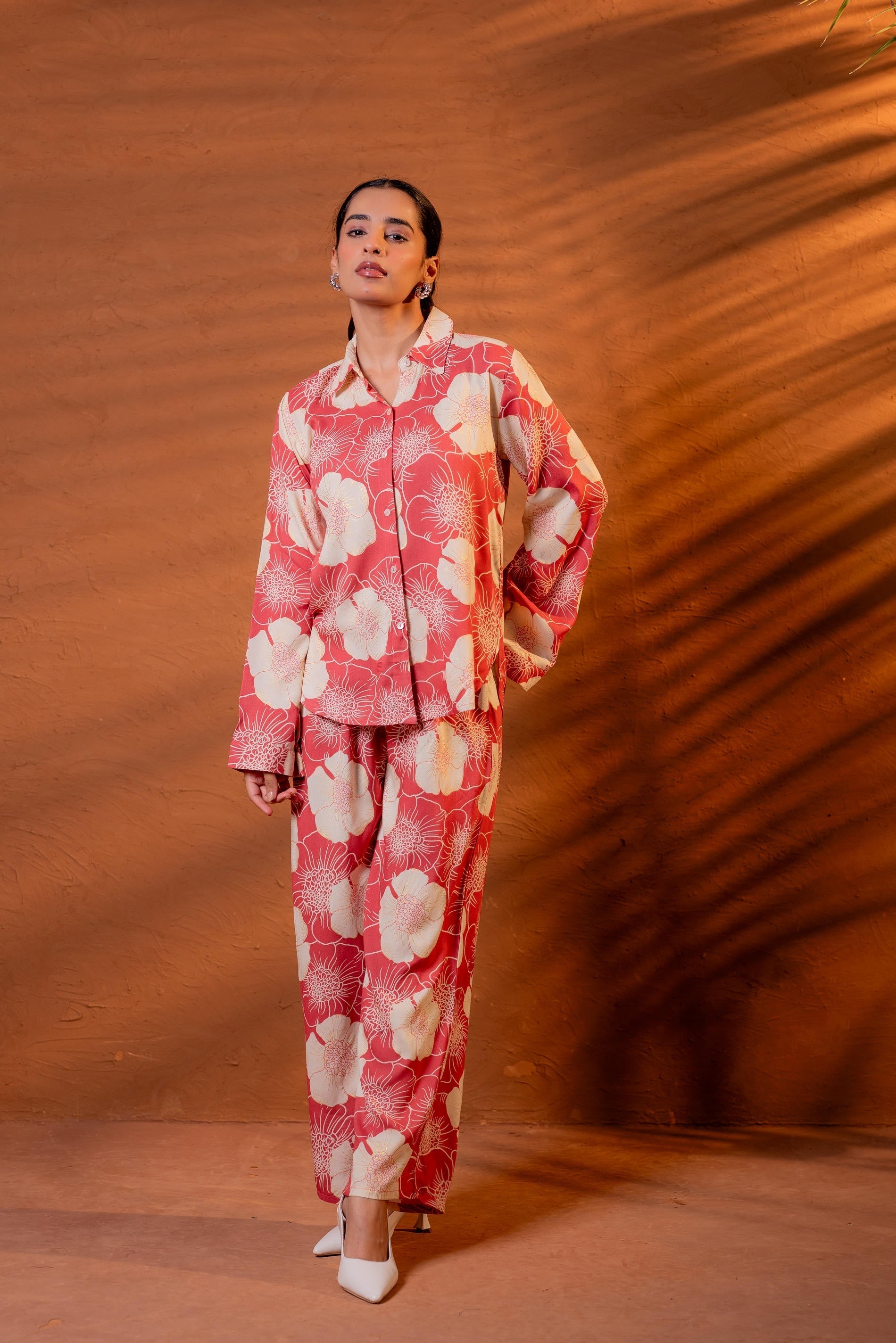 Juniper Women Relaxed Fit Floral Printed Co-Ord Set - Distacart