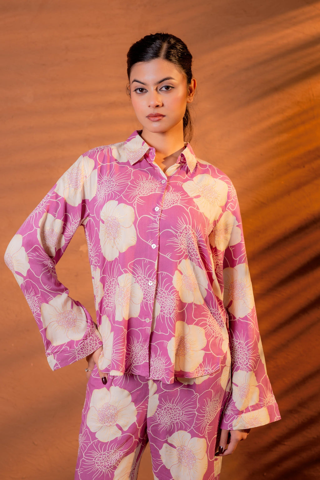 Juniper Women Relaxed Fit Floral Printed Co-Ord Set - Distacart