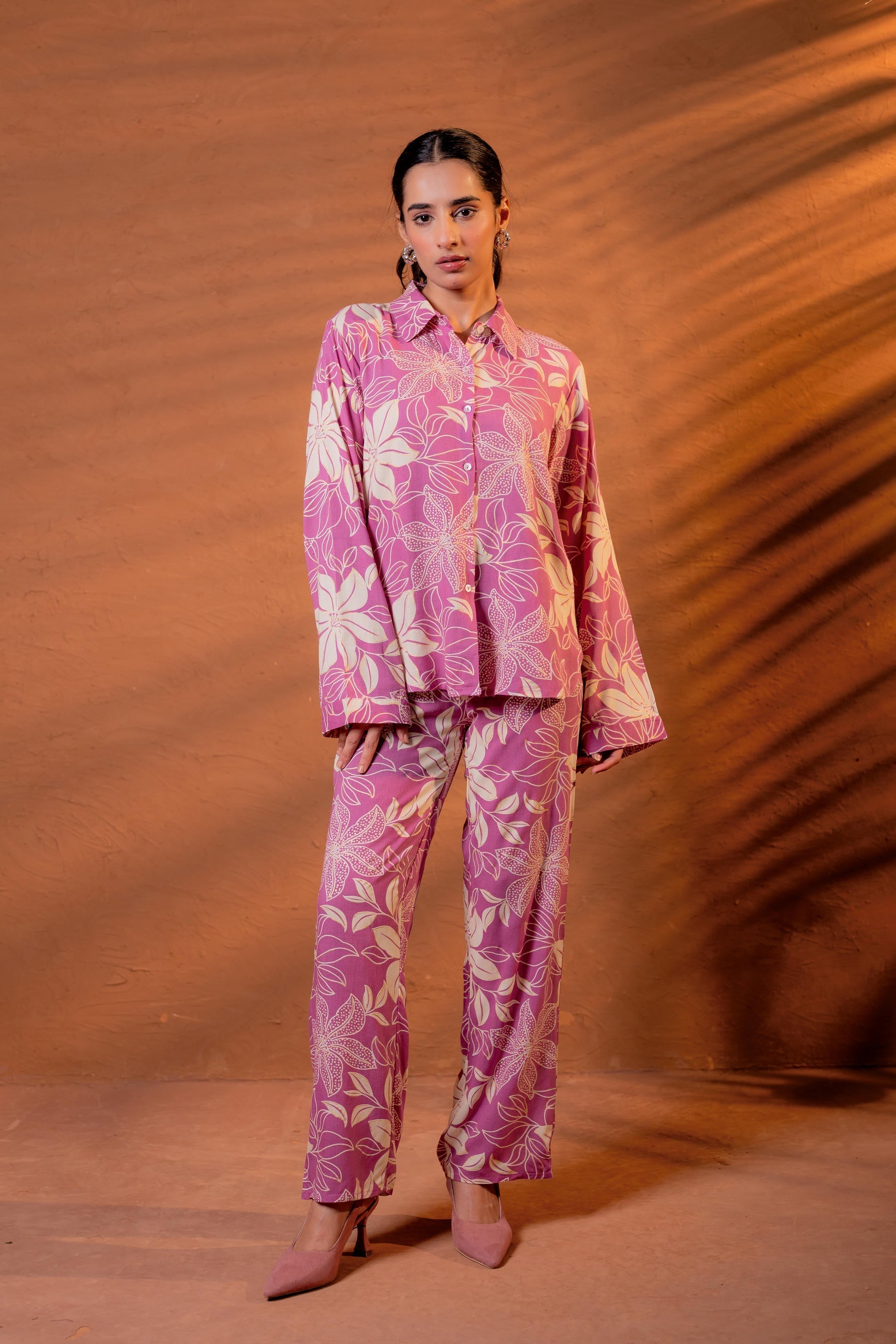 Juniper Women Relaxed Fit Floral Printed Co-Ord Set - Distacart