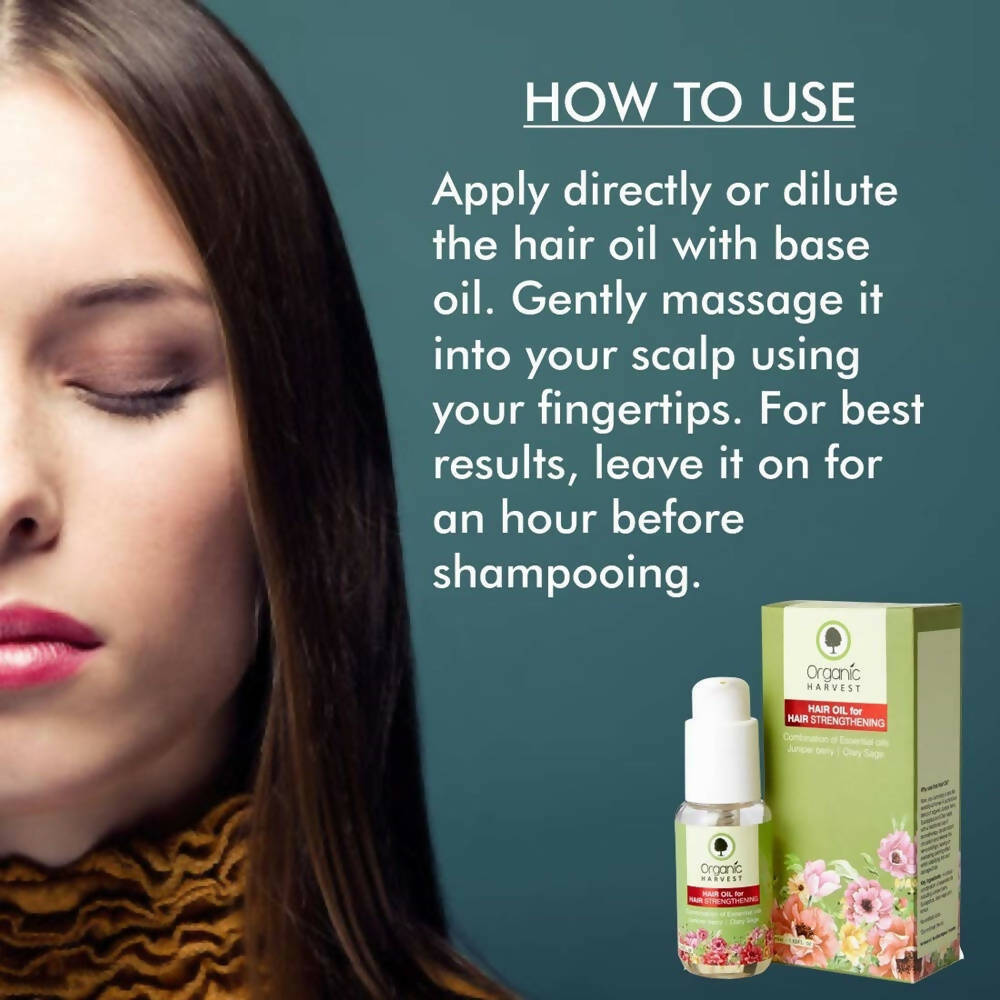 Organic Harvest Hair Oil for Hair Strengthening - Combination of Essential oils