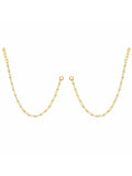 NVR Pearl Studded Classic Gold-Polished 1 Line Ear Chain Ear Cuff