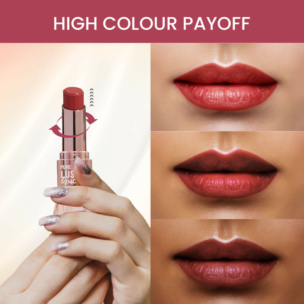 Swiss Beauty High Shine Finish Smooth Glide Pure Lustre Lipstick - 12 Mad Maroon