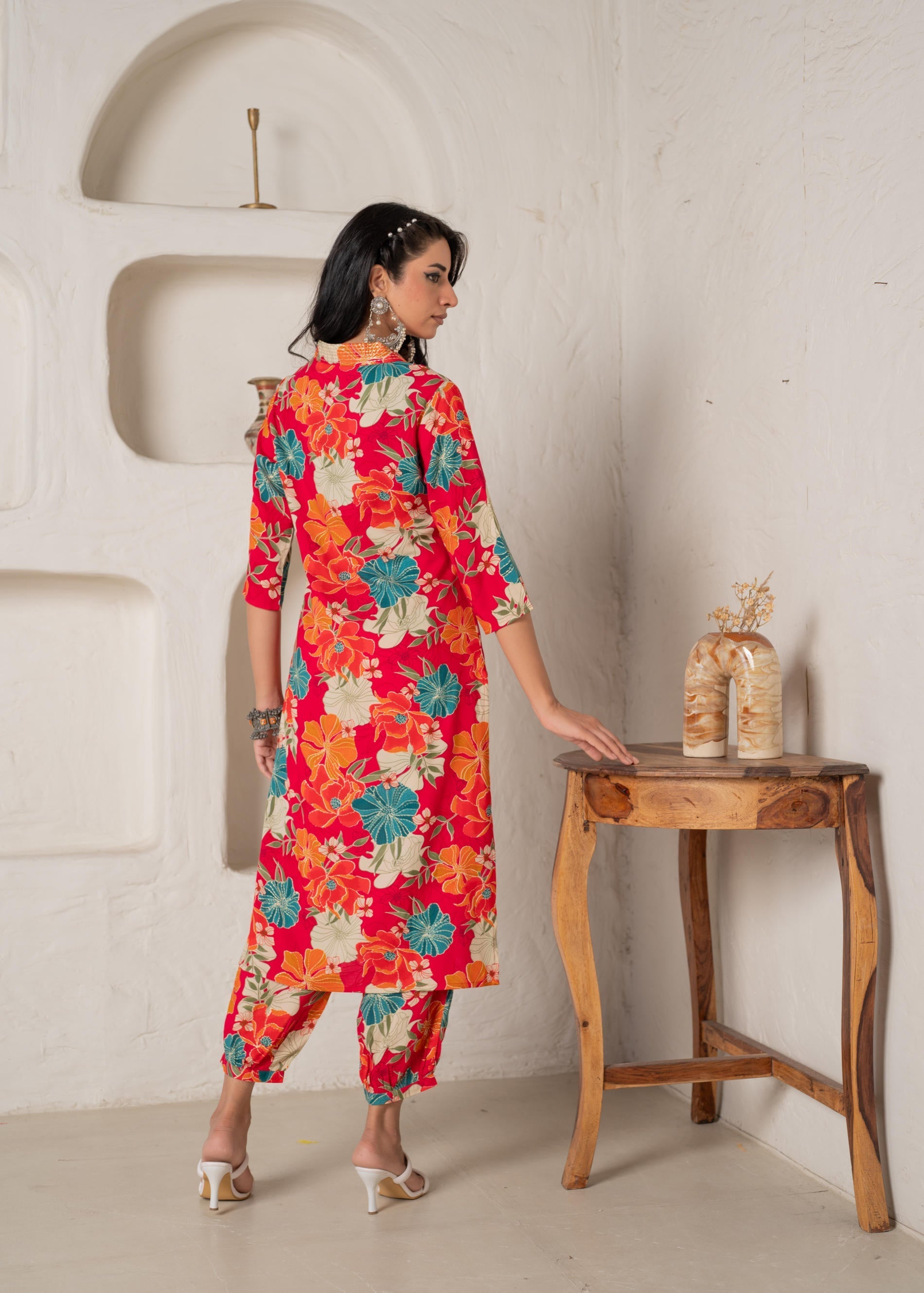 Juniper Floral Printed Straight Kurta Set - Distacart