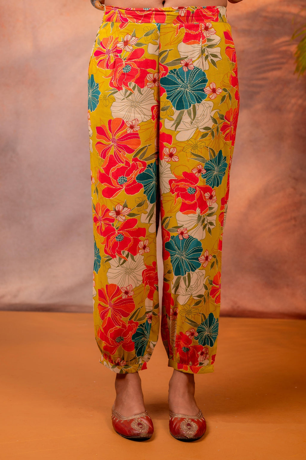 Juniper Sunflora Bloom Printed Kurta Set - Distacart
