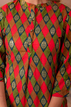 Juniper Geometric Printed Straight Kurta - Distacart