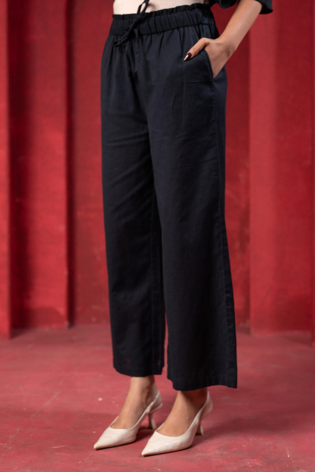 Juniper Black Tonal Sequin Embellished Straight Kurta Set - Distacart