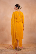 Juniper Mustard Serenity Embroidered Suit Set - Distacart
