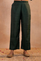 Juniper Bottle Green Serenity Embroidered Suit Set - Distacart