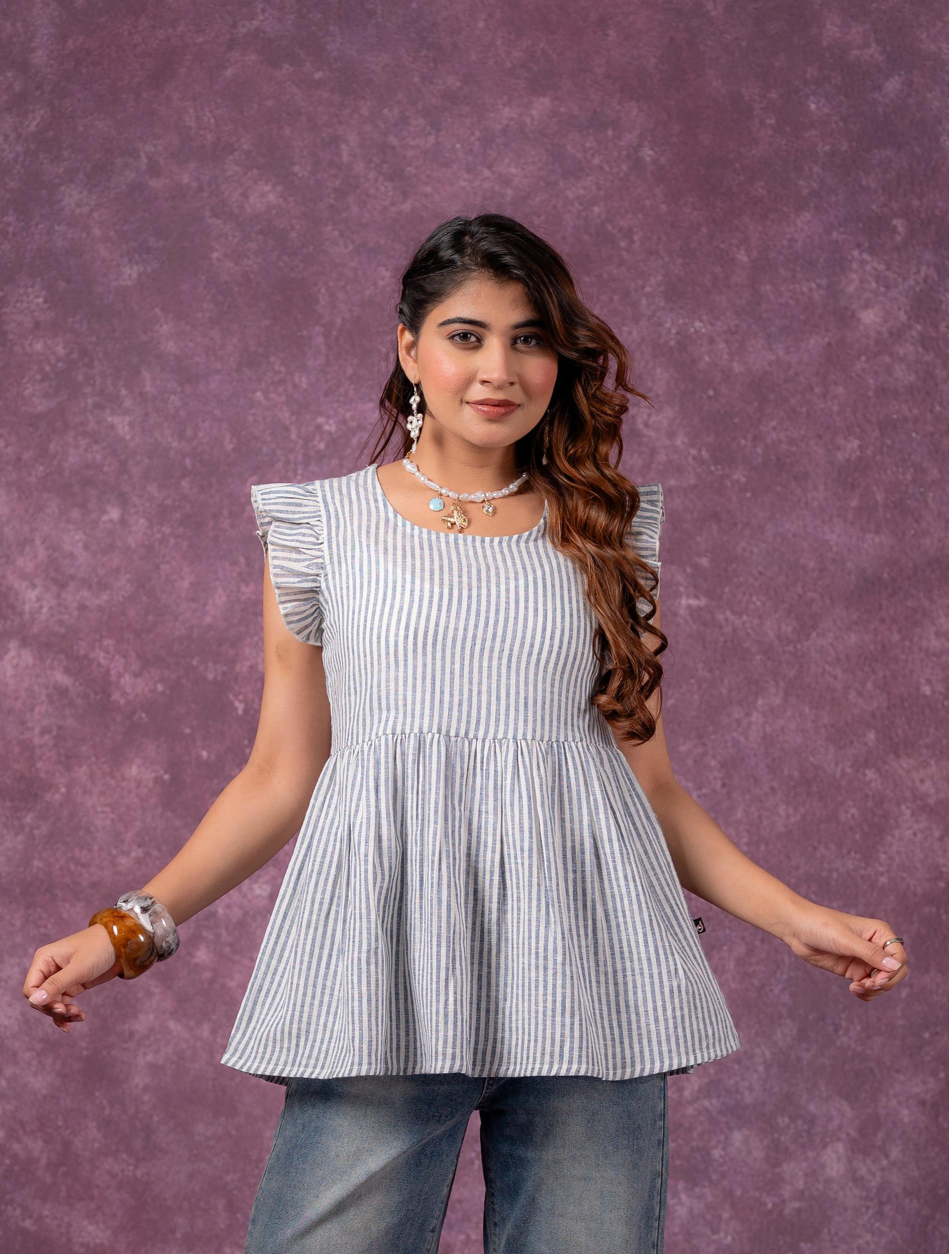 Juniper Urban Stripe Breeze Top - Distacart