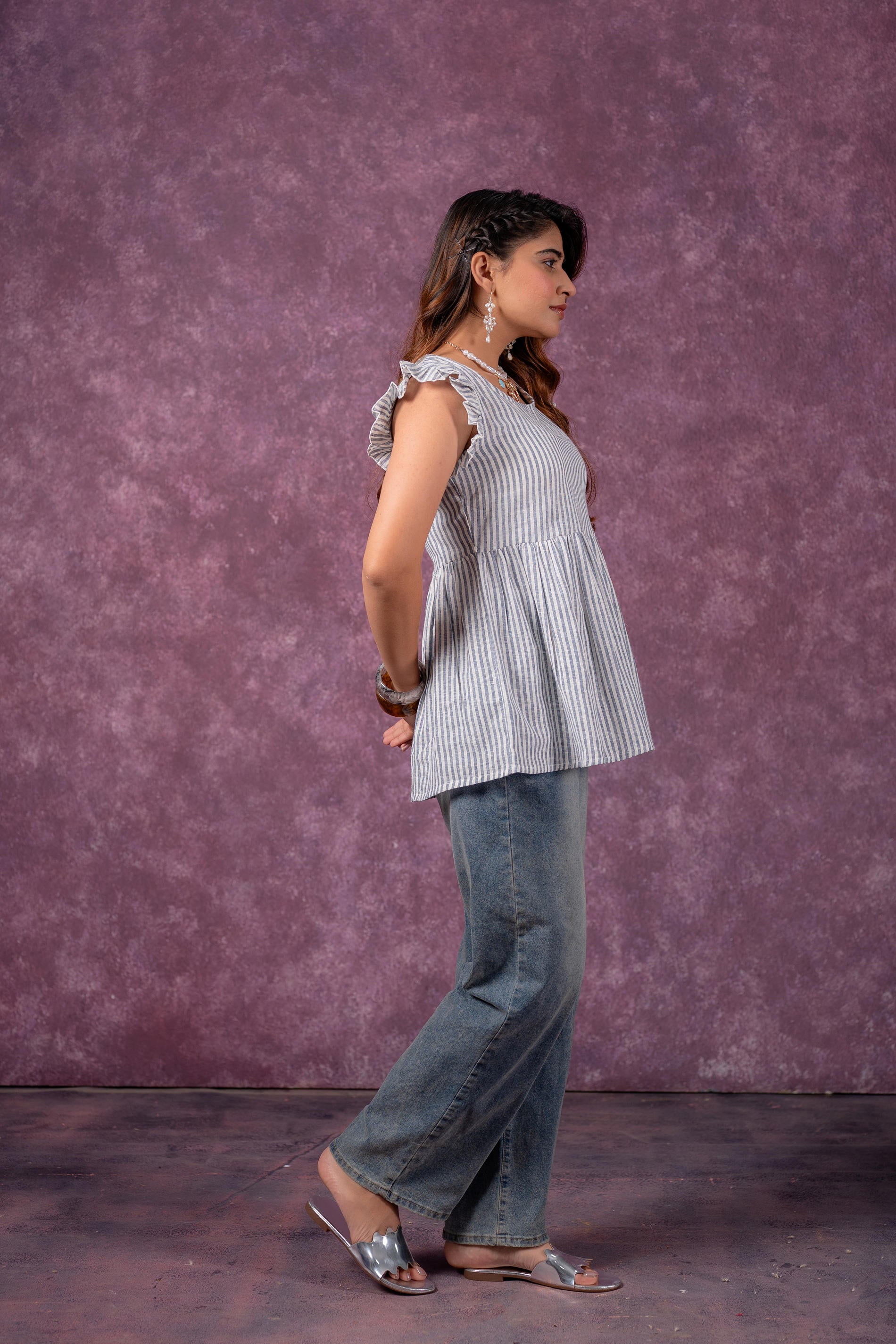Juniper Urban Stripe Breeze Top - Distacart