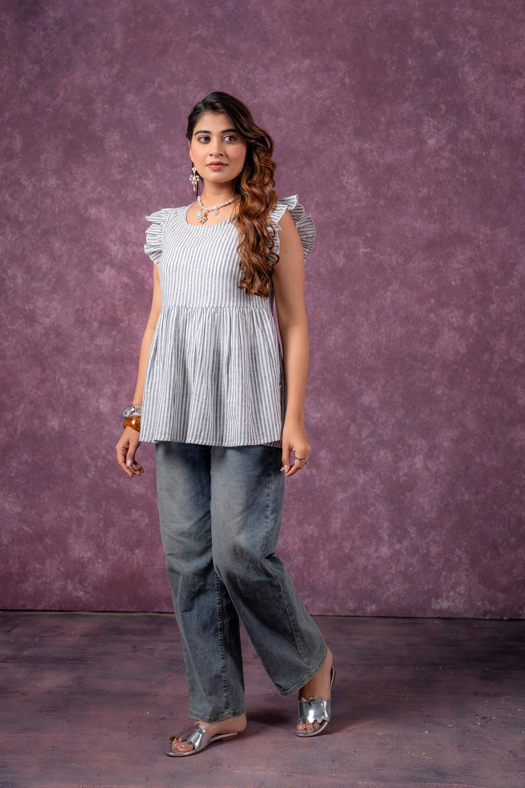 Juniper Urban Stripe Breeze Top - Distacart