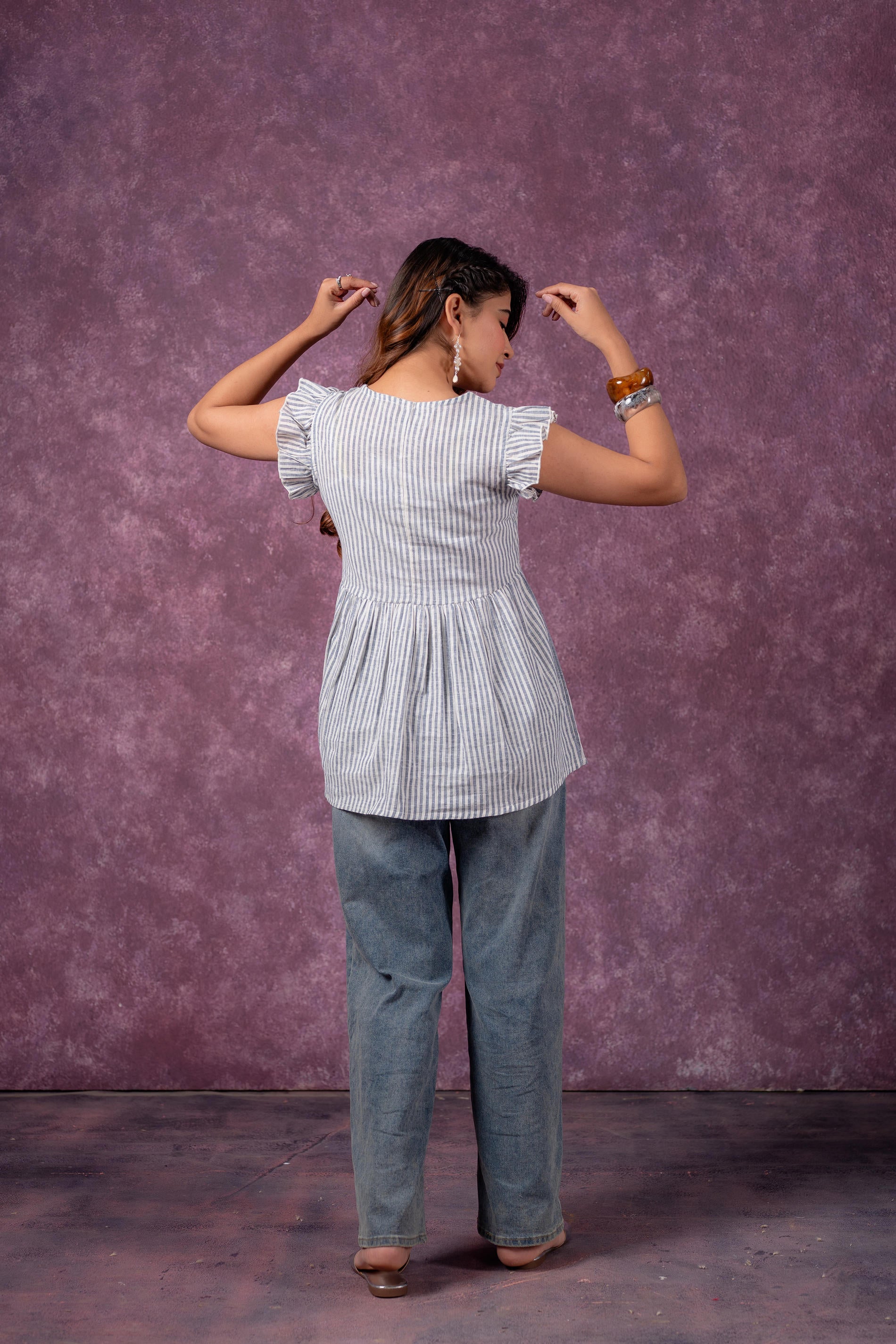 Juniper Urban Stripe Breeze Top - Distacart