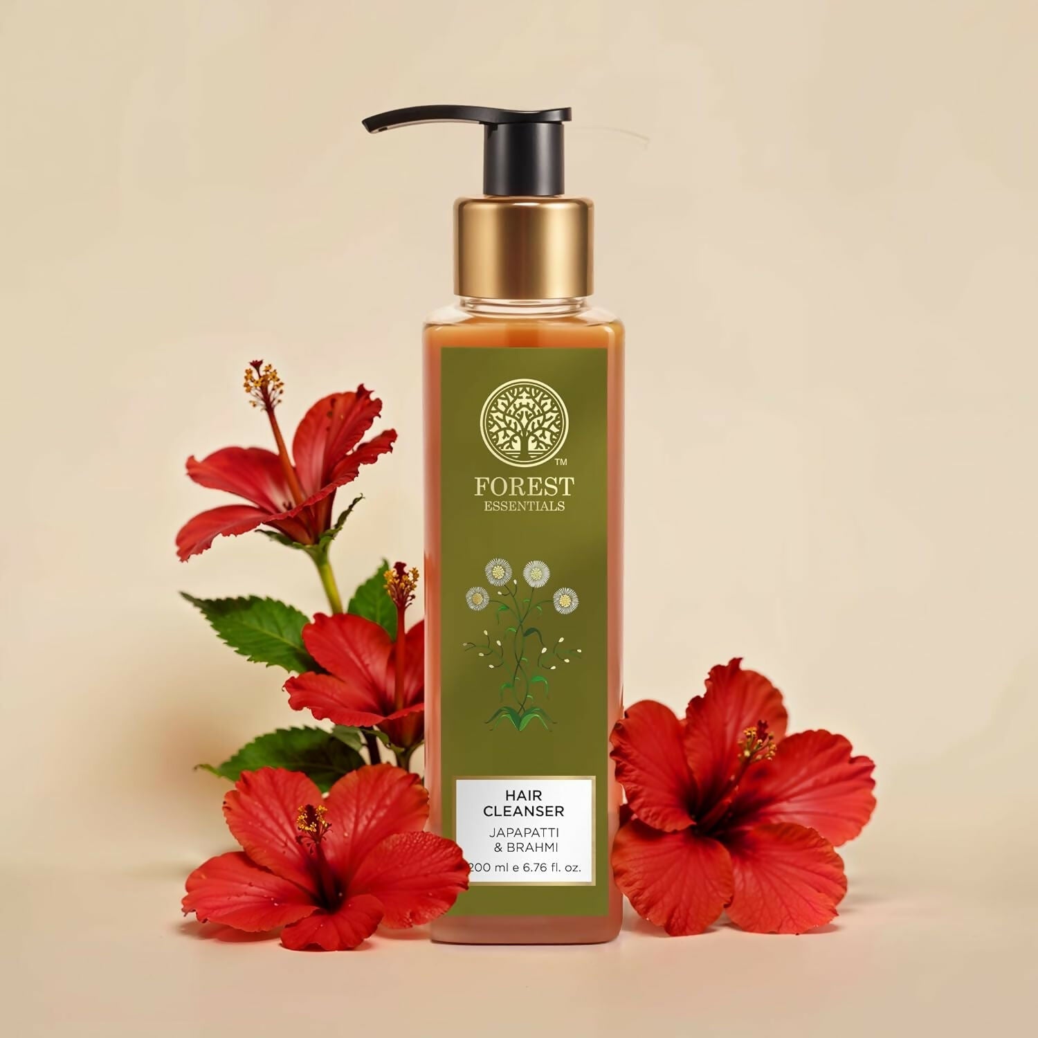 Forest Essentials Hair Shampoo Cleanser Japapatti & Brahmi