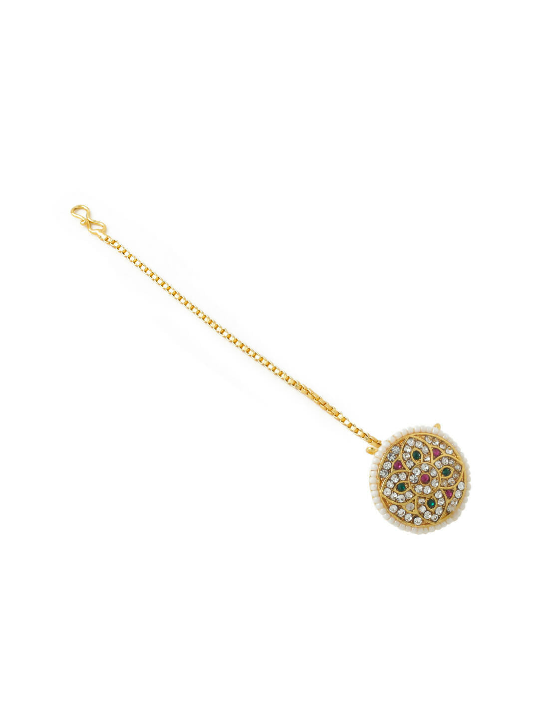 NVR Women's Trending Stylish Gold-Plated Maang Tikka - Distacart