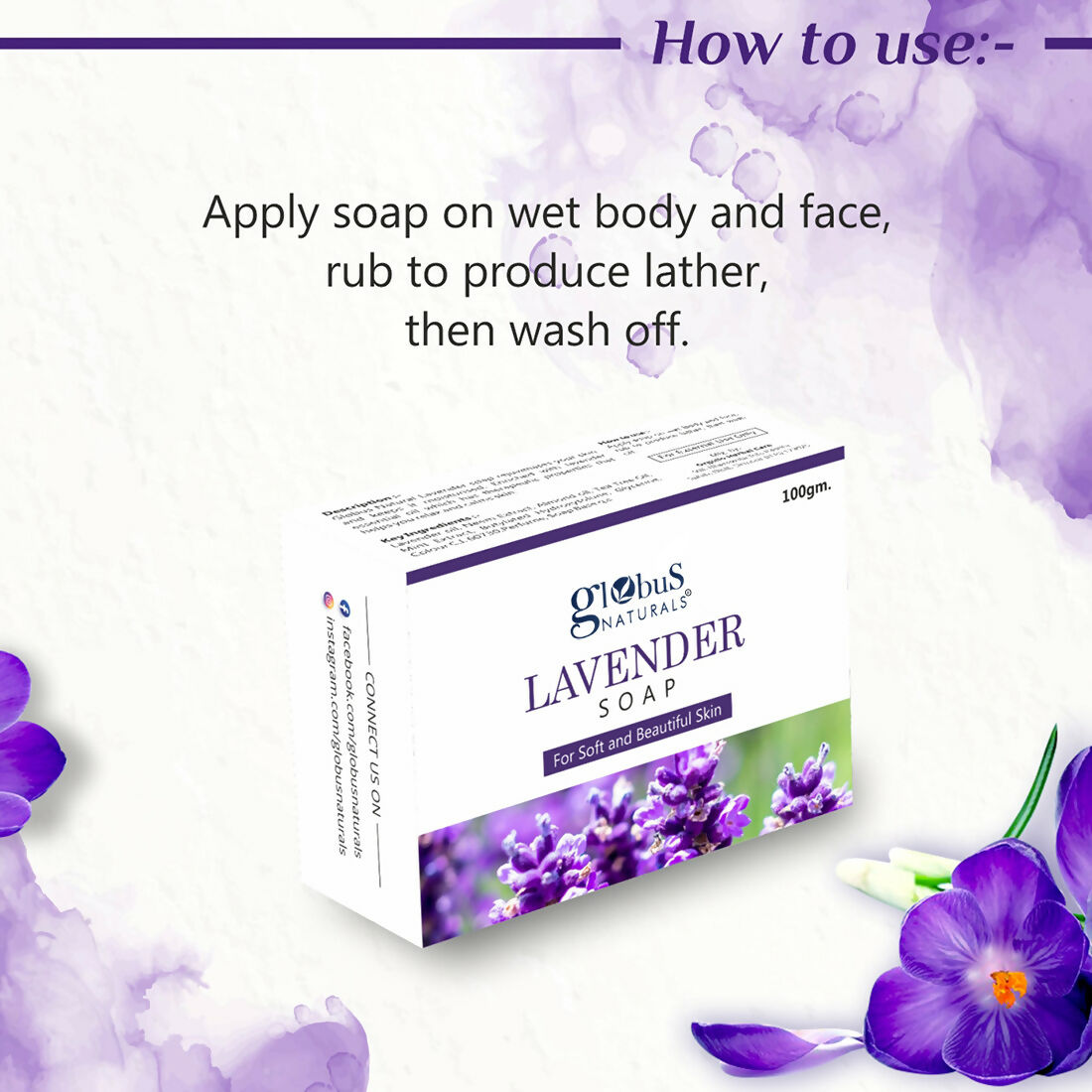 Globus Naturals Lavender Soap