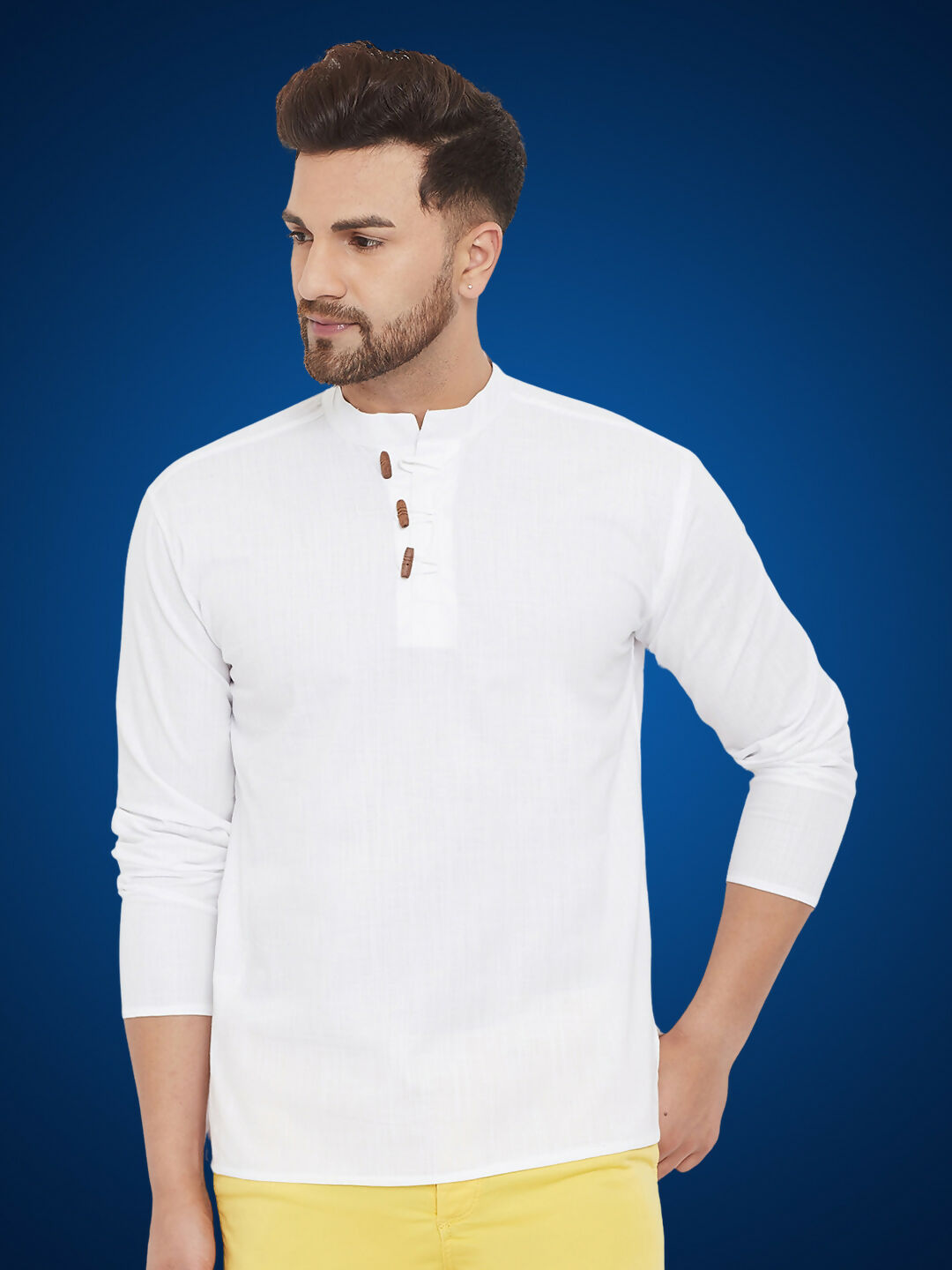 Even Apparels Men's Pure Cotton White Kurta