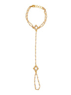 Ruby Raang Gold Kundan Haath Phool - Distacart