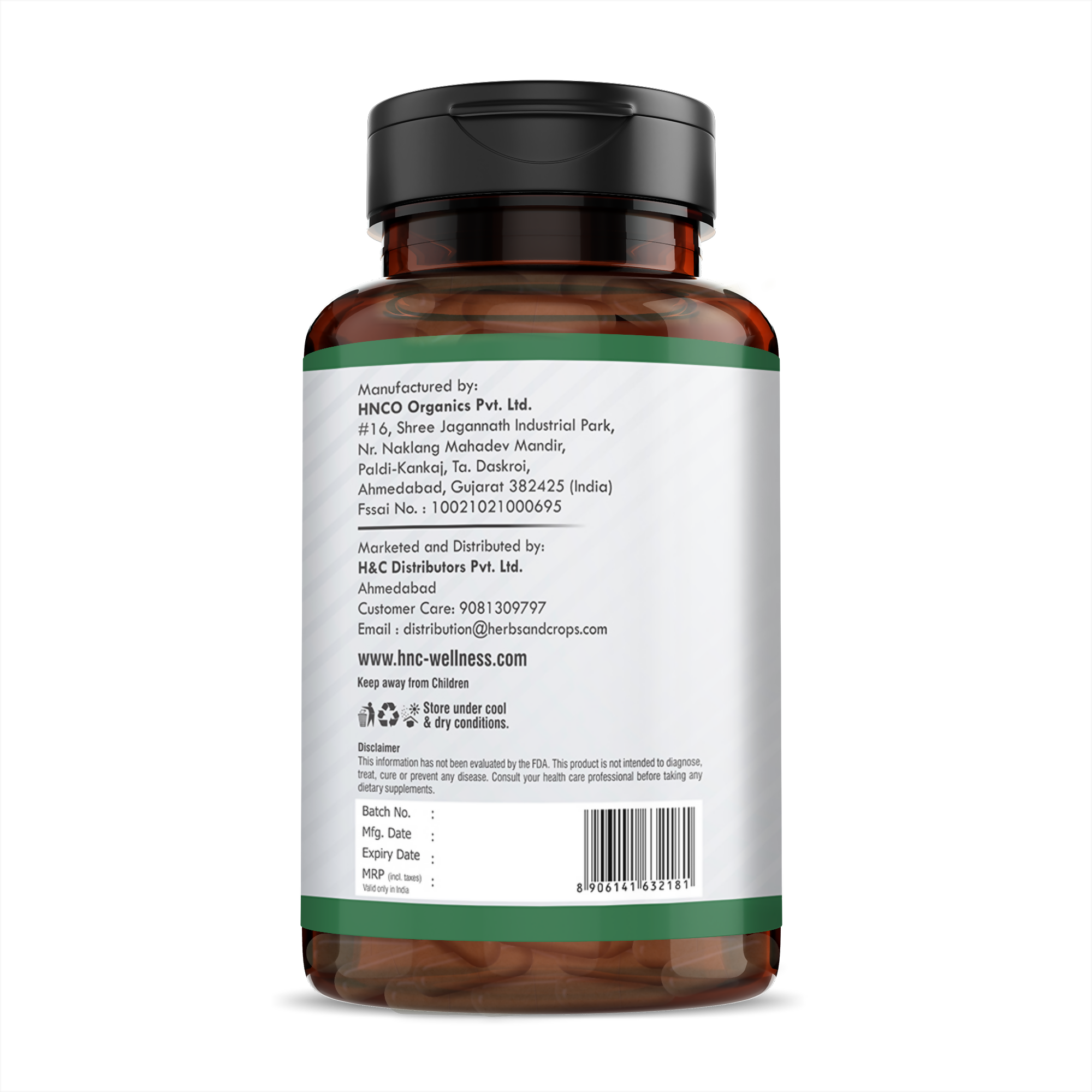 H&C Herbal Bromelain Veg Capsules - Distacart