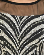 Amodini Designer Studio Heavy Work Black Pearl Sequined Padded Blouse