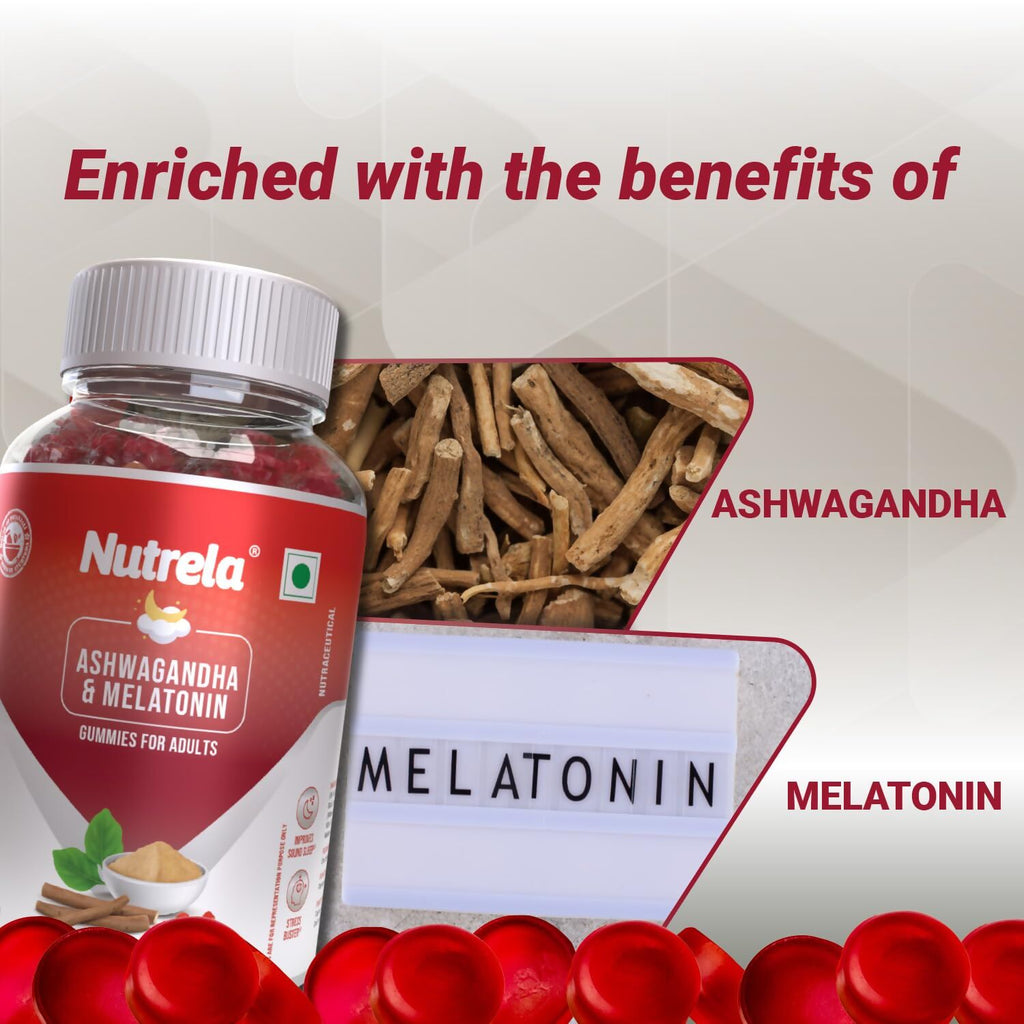 Patanjali Nutrela Ashwagandha & Melatonin Gummies - Distacart