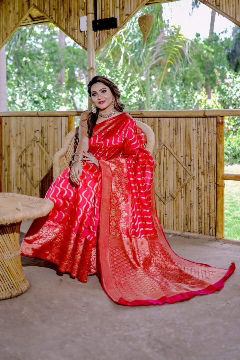 Partywear Designer Tameta Banarasi Silk Fancy Saree - Starwalk