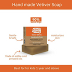 Earthbaby Natural Handmade Vetiver (Khus) Bath Soap
