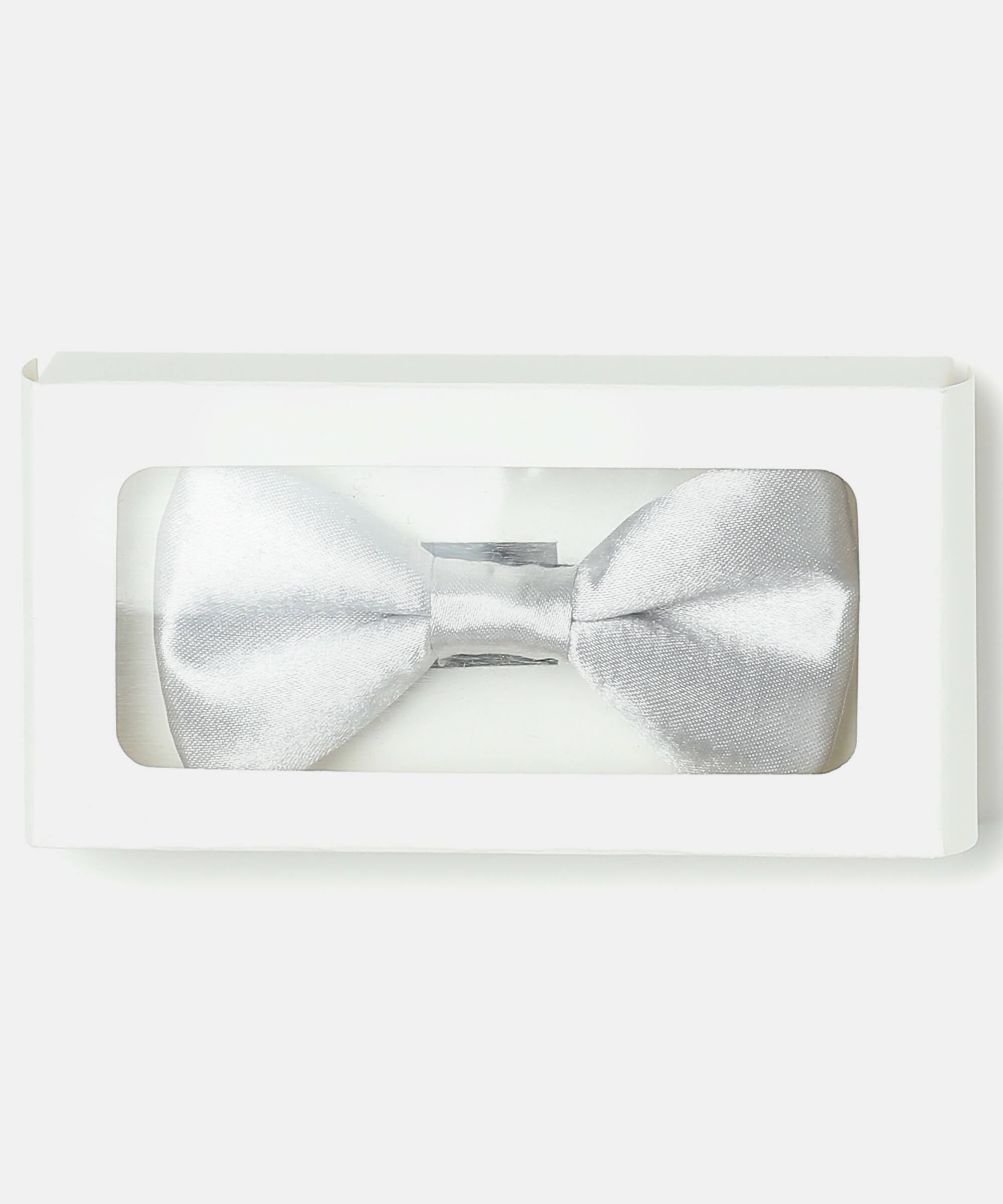 Manet Boys Solid Single Layer Bow - Silver