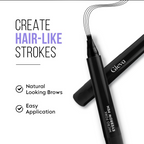 Gleva Eyebrow Pen with 4 Micro-Fork Tip Applicator - Light Brown