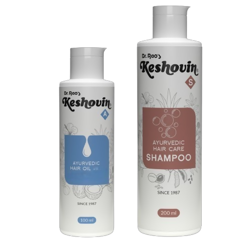Dr. Rao's Keshovin-A Hair Oil, Keshovin-S Shampoo Combo - Distacart