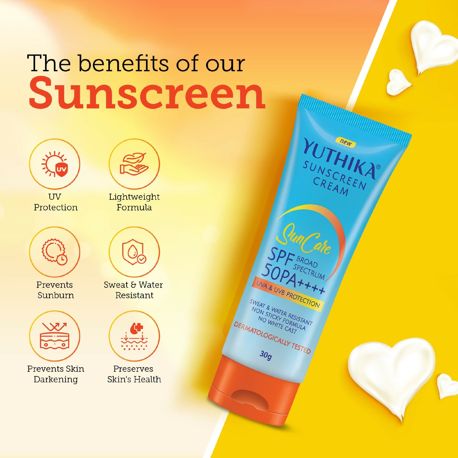 Yuthika Sunscreen Lotion SPF 50 PA+++ - Distacart