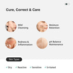 Cureskin Sensitive Pro Cleanser with Tucuma Butter & Apple Extracts for Sensitive Skin Face Wash