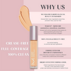 House Of Makeup Zoom In Crease-Free, Creamy Concealer - M02 Medium Skin Tone