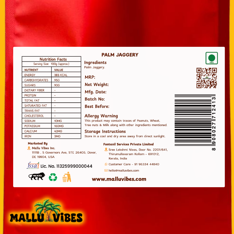 Mallu Vibes Palm Jaggery - Distacart