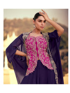 Aarshi Fashions Pink Chinon Wedding Gowns