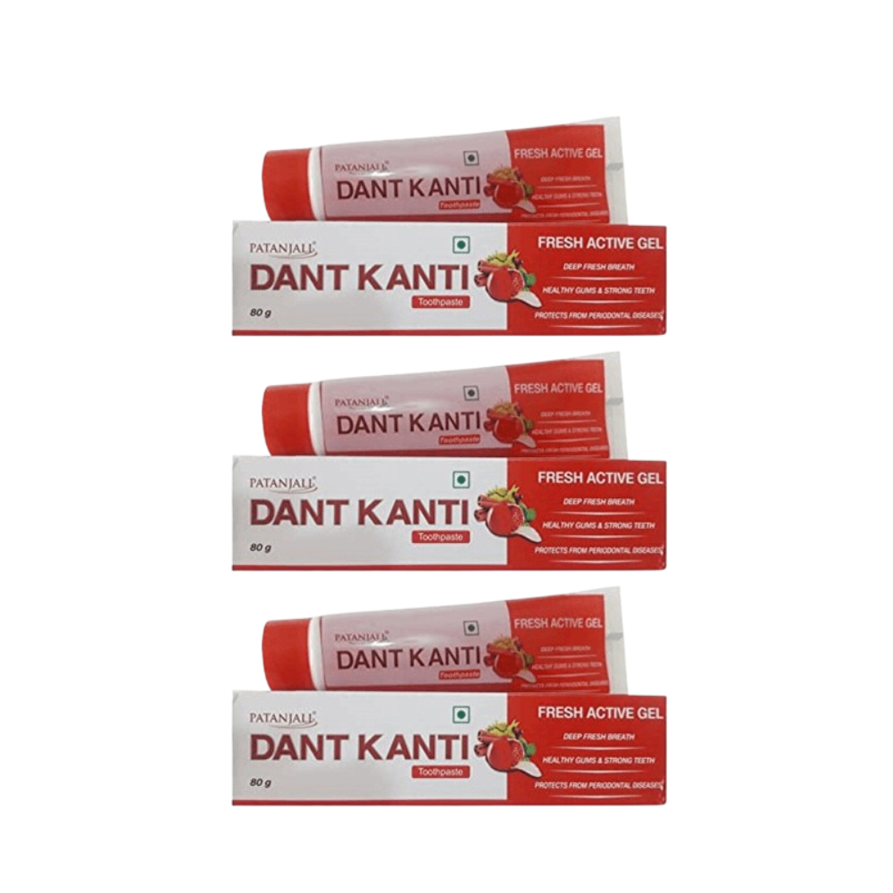 Patanjali Dant Kanti Fresh Active Gel (80 GM) - Distacart