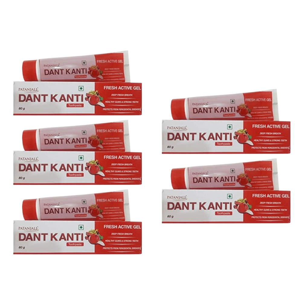 Patanjali Dant Kanti Fresh Active Gel (80 GM) - Distacart
