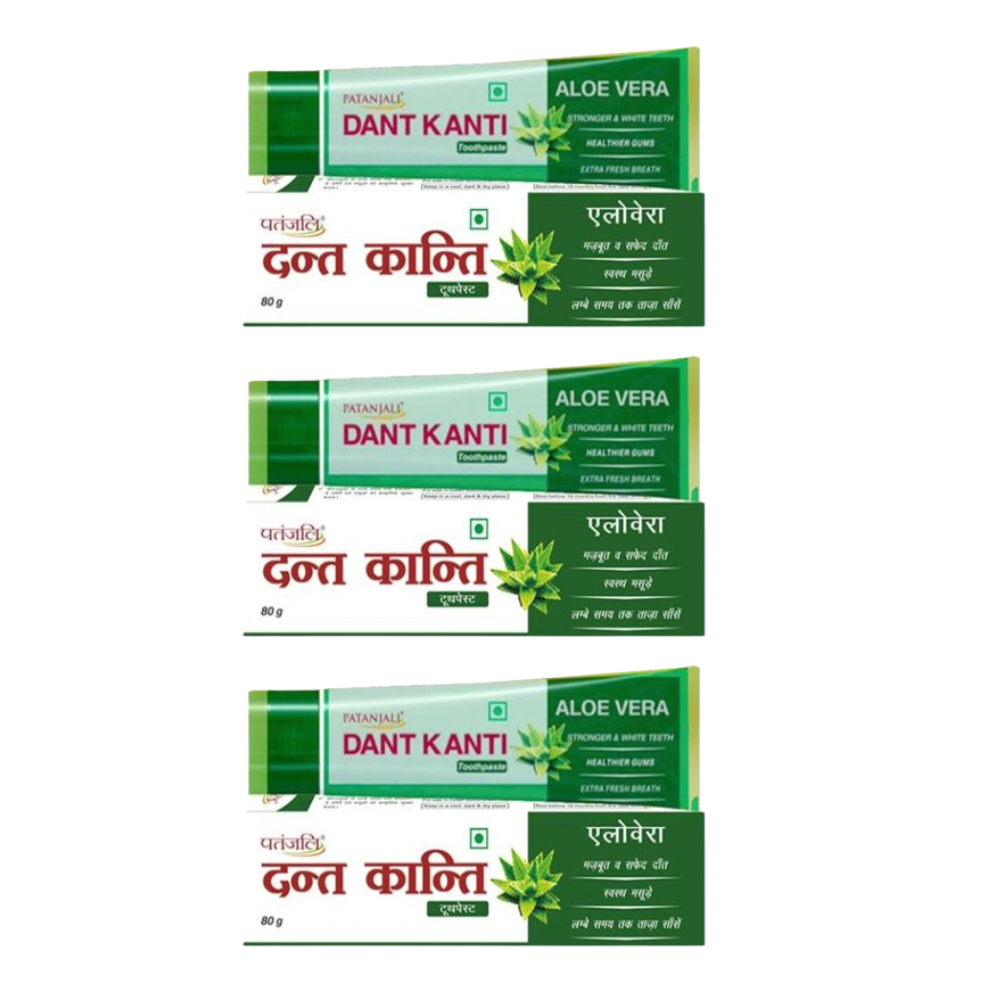 Patanjali Dant Kanti Aloevera Gel Tooth Paste (80 GM) - Distacart