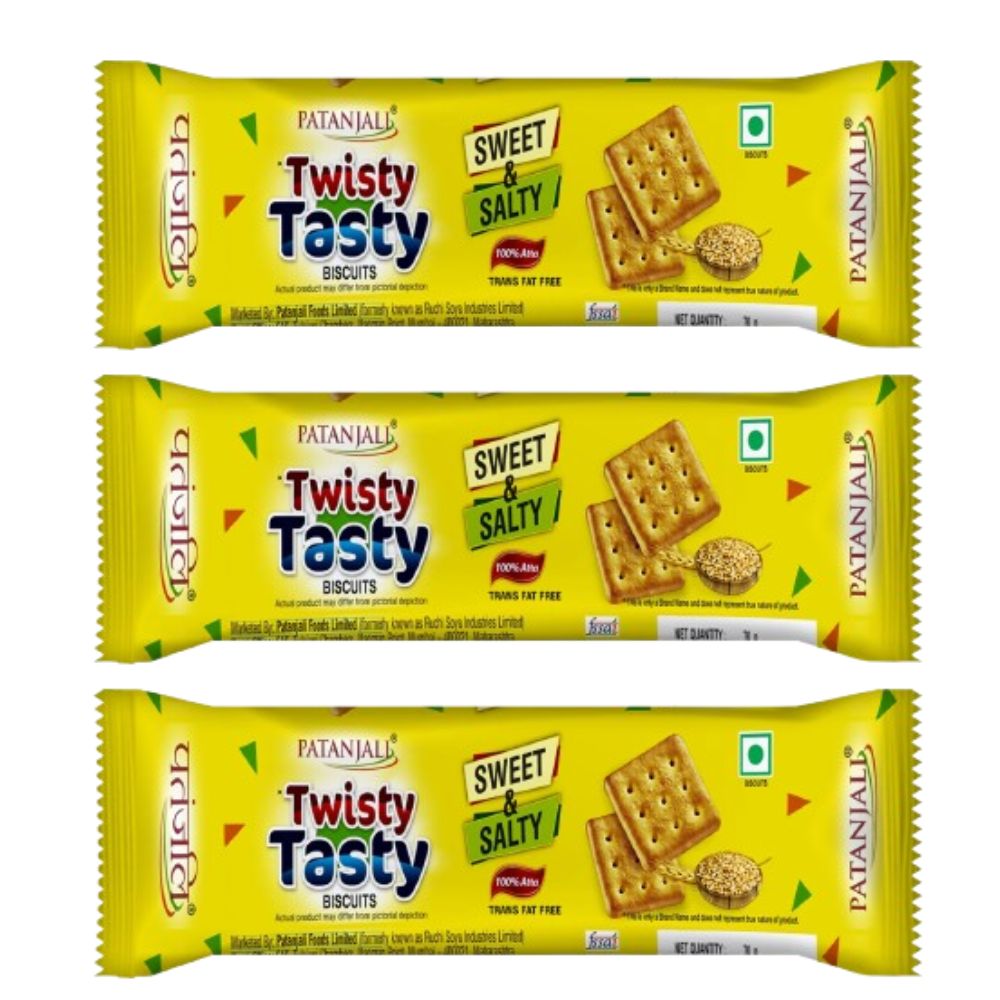 Patanjali Twisty Tasty Biscuits - Distacart