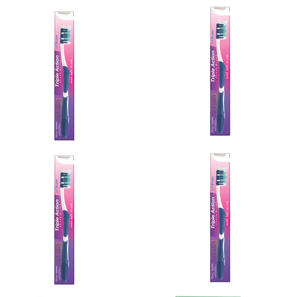 Patanjali Triple Action Tooth Brush - Distacart