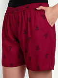 Alvano Printed Red Boxer Shorts